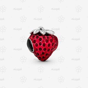 Pandora Seeded Strawberry Fruit Charm|Pendant